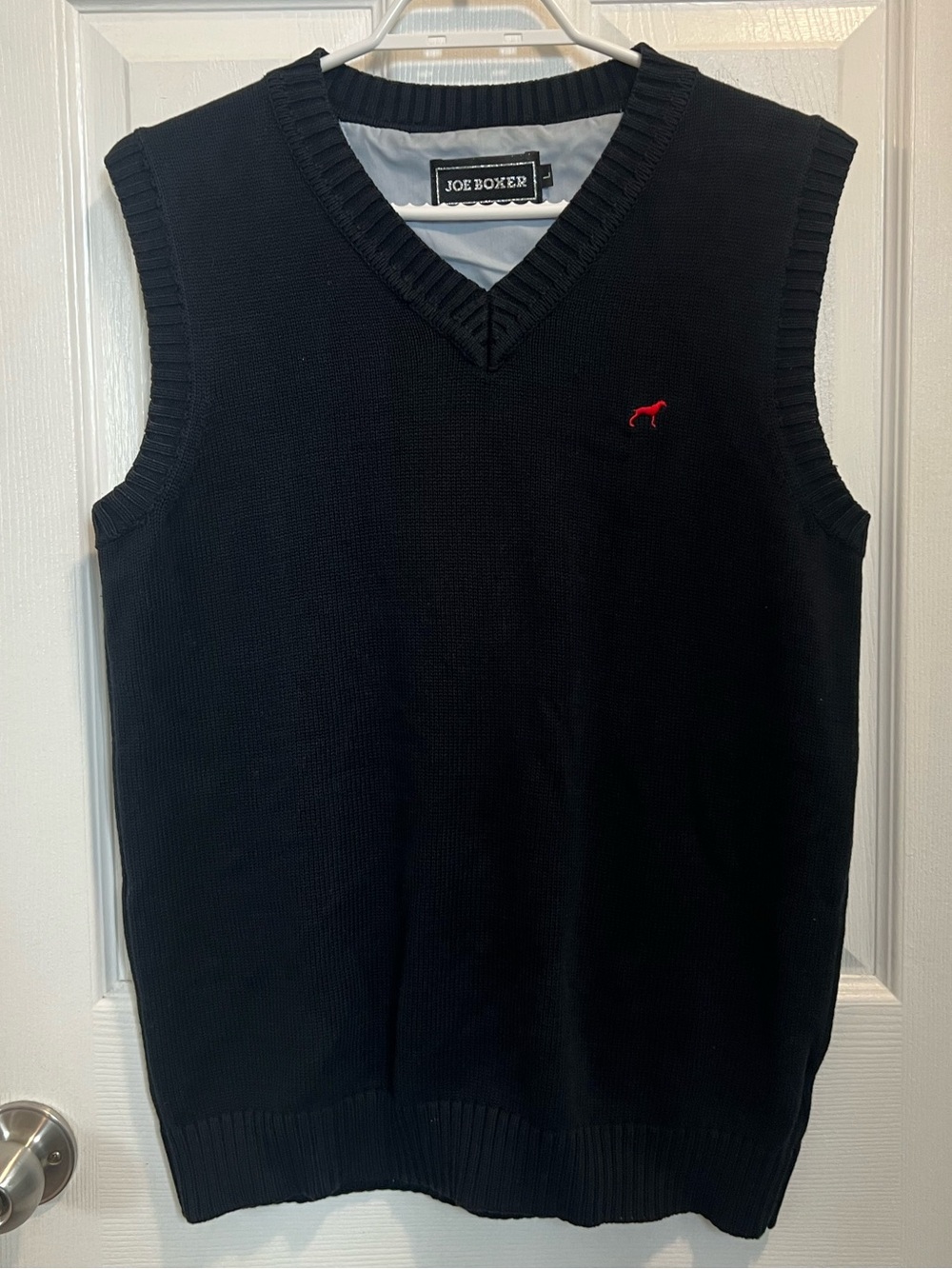Vintage Joe Boxer V-Neck Sweater Vest with Red Logo
